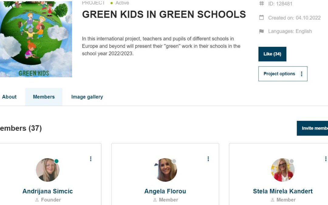eTwinning projekt “Green kids in green schools”