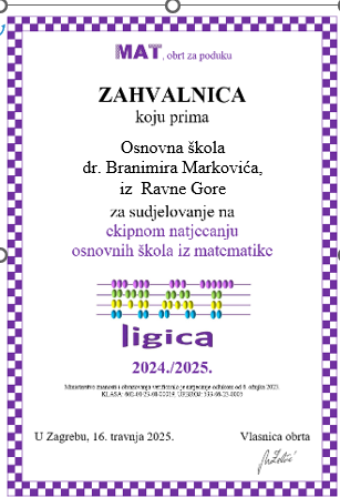 Nastavak natjecanja Mat ligica, 2. kolo
