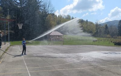 Vatrogasna vježba koja je oduševila učenike naše škole