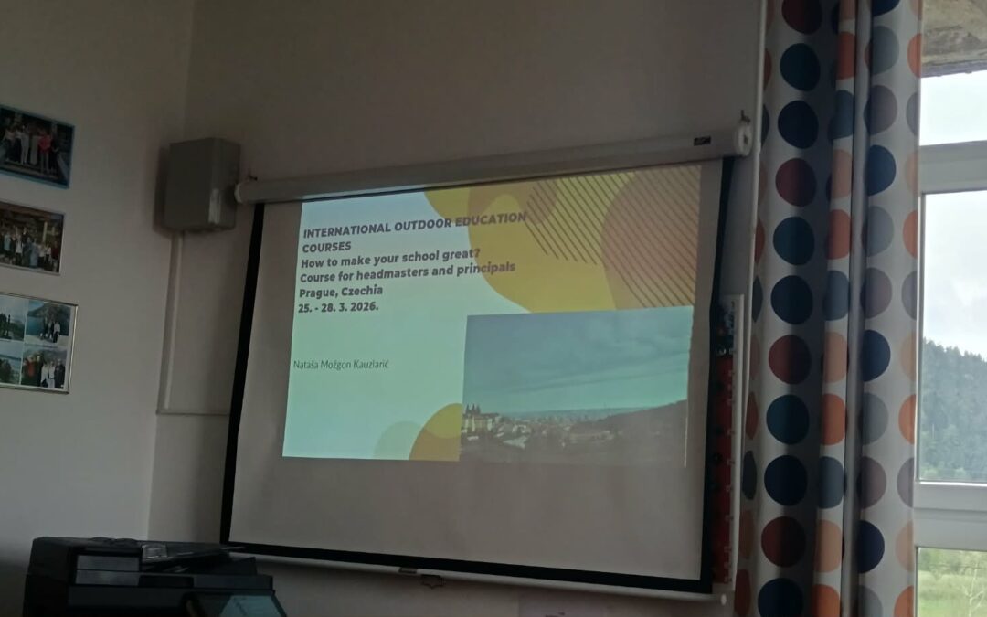 Prezentacija Erasmus+ mobilnosti ravnateljice u Pragu za članove UV-a