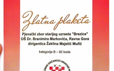 Velik uspjeh školskog zbora Brezice na 69. Glazbenim svečanostima hrvatske mladeži