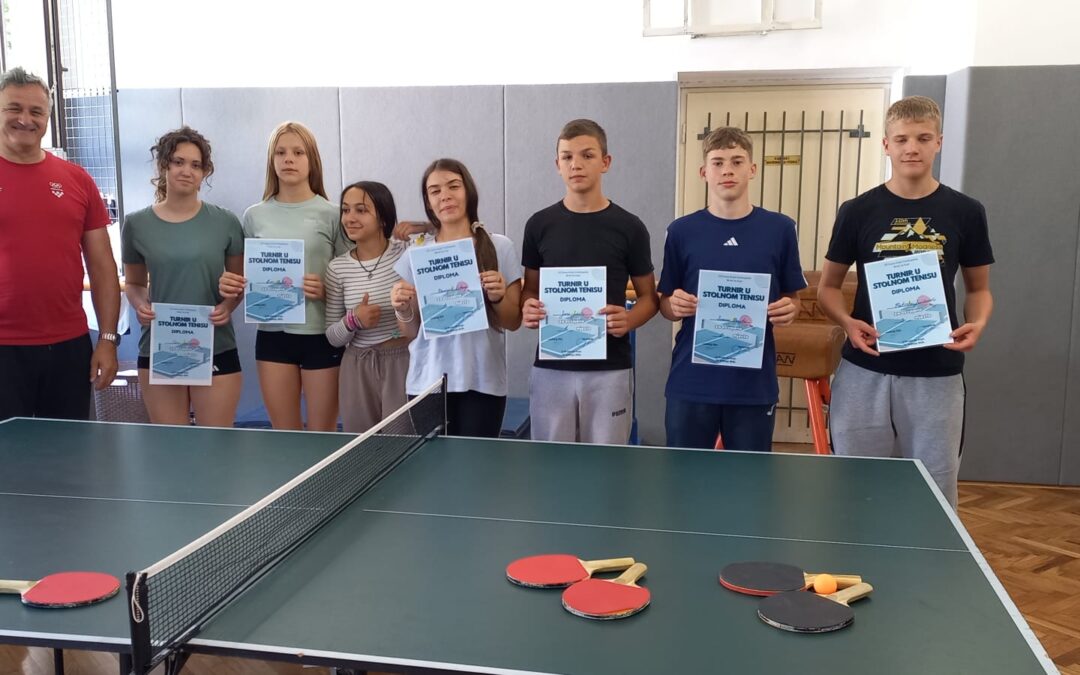 IZVJEŠĆE SA TURNIRA U STOLNOM TENISU