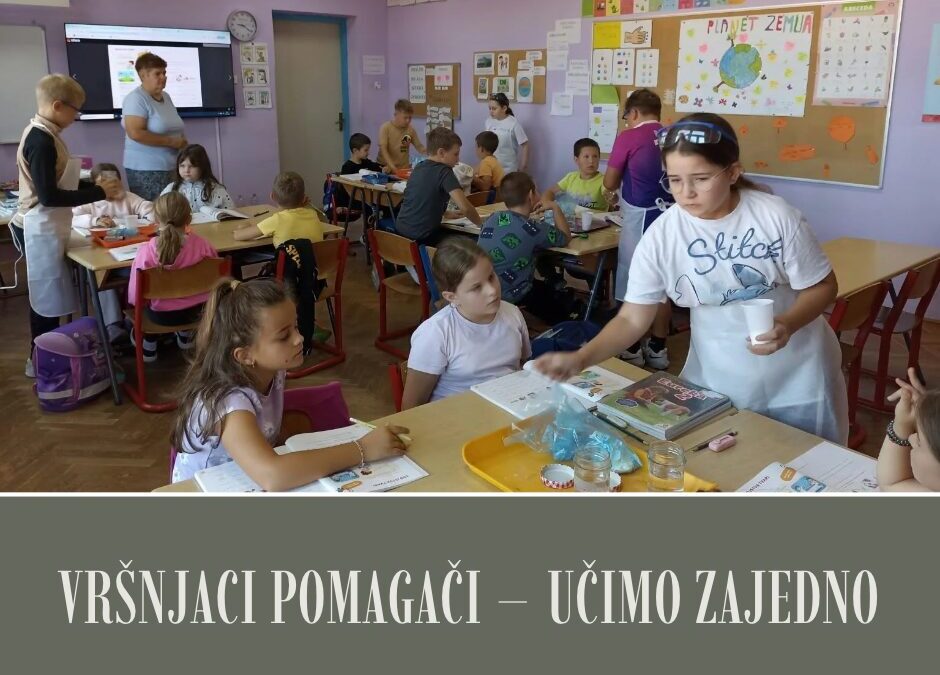 Vršnjaci pomagači – učimo zajedno